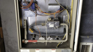 Interior of an HVAC unit