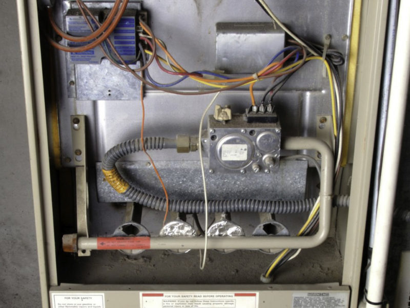 Interior of an HVAC unit