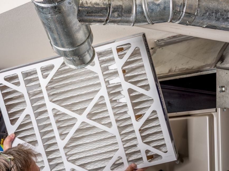 change filter during a furnace tune-up