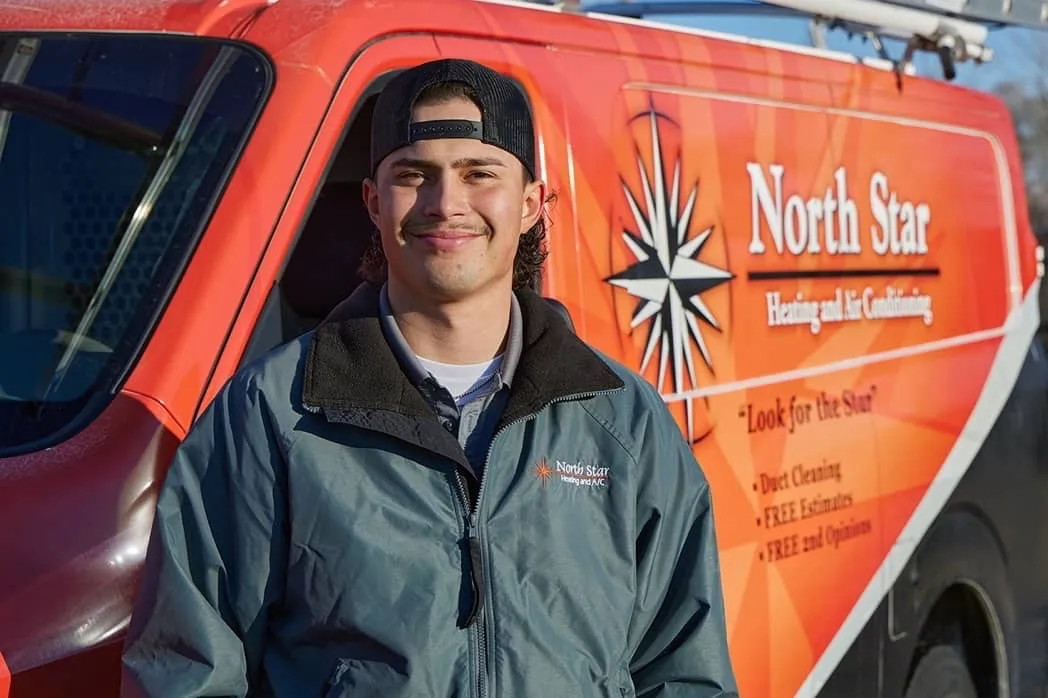 North Star technician with van in Millcreek