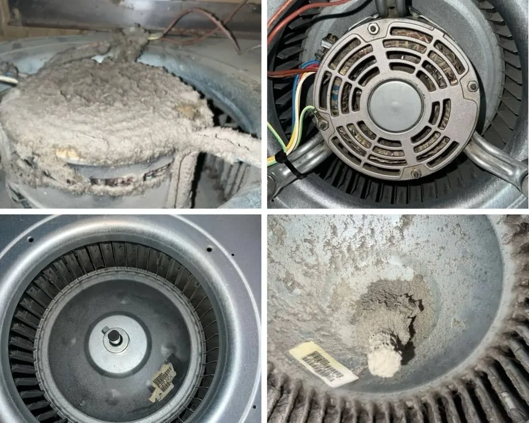 Duct cleaning before and after results