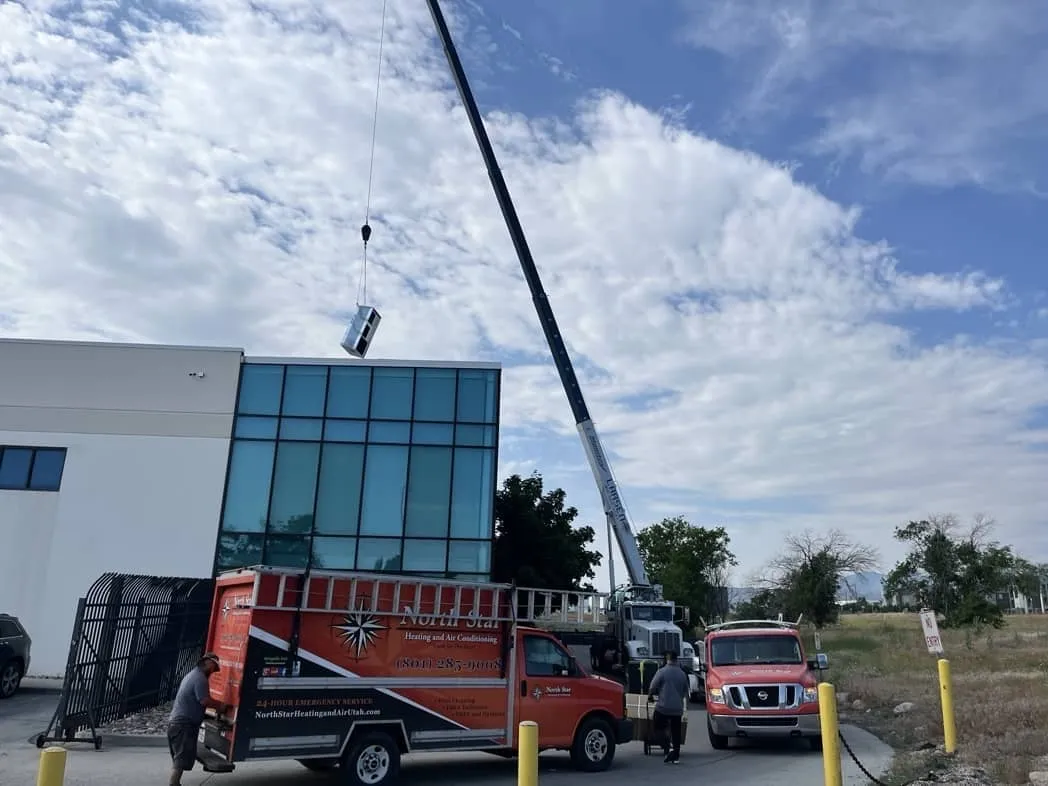 Commercial rooftop HVAC unit