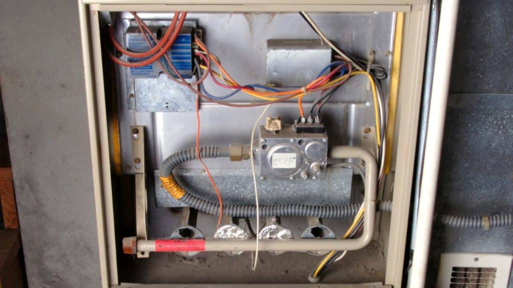 inside of an HVAC system