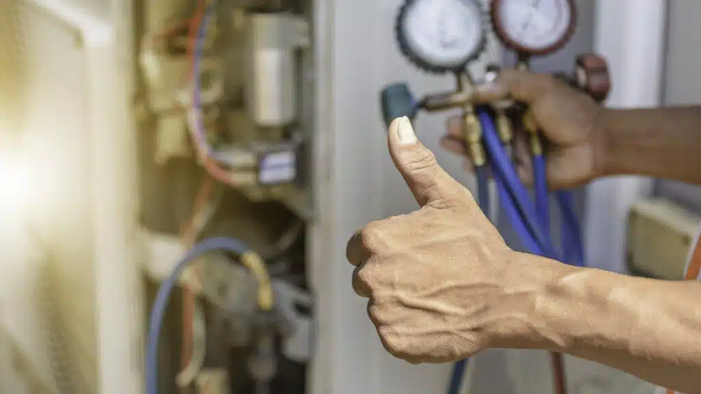 Thumbs up for HVAC repairs done right!