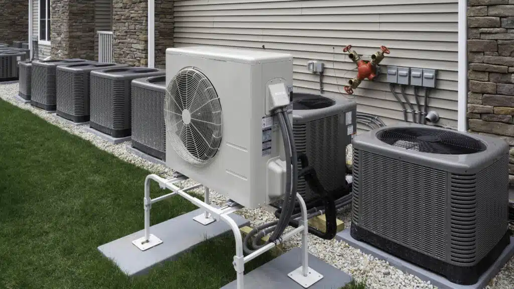 Out door air conditioning and heat pump systems in West Jordan, UT.